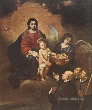  enfant galerie - L’Enfant Jésus distribuant du pain aux pèlerins espagnol Baroque Bartolome Esteban Murillo